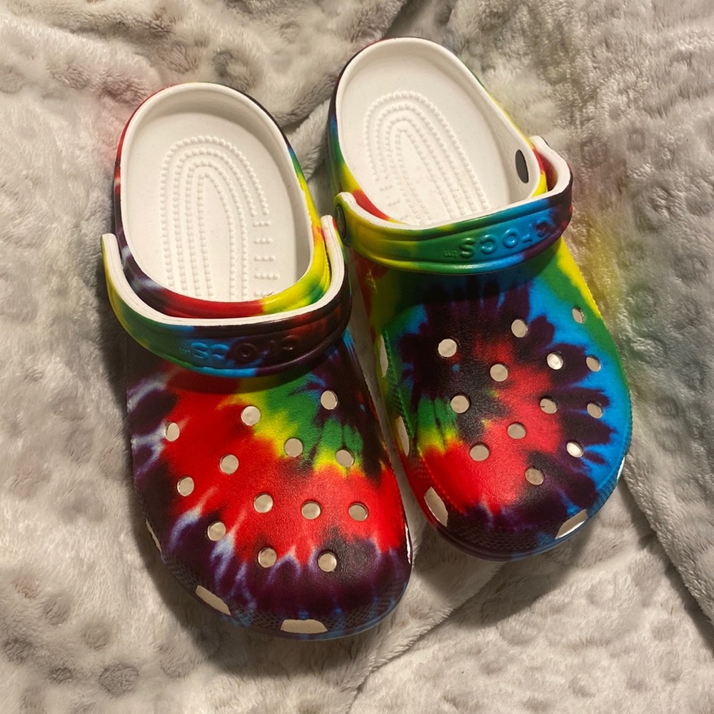 Tie Dye Crocs M6 W8